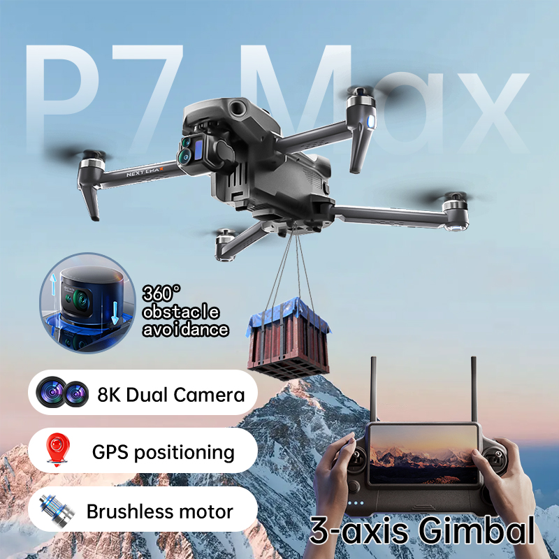 Drone Photogrammetry - Novo drone p7 max 8k câmera