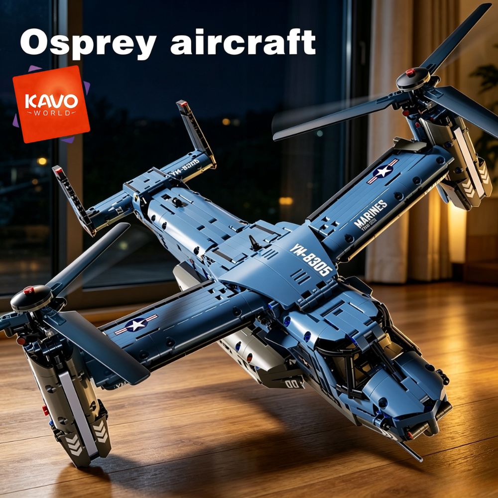 Jjrc Drone X12 - KAVOWORLD 1486PCS V-22 Osprey Tiltrotor: Novo