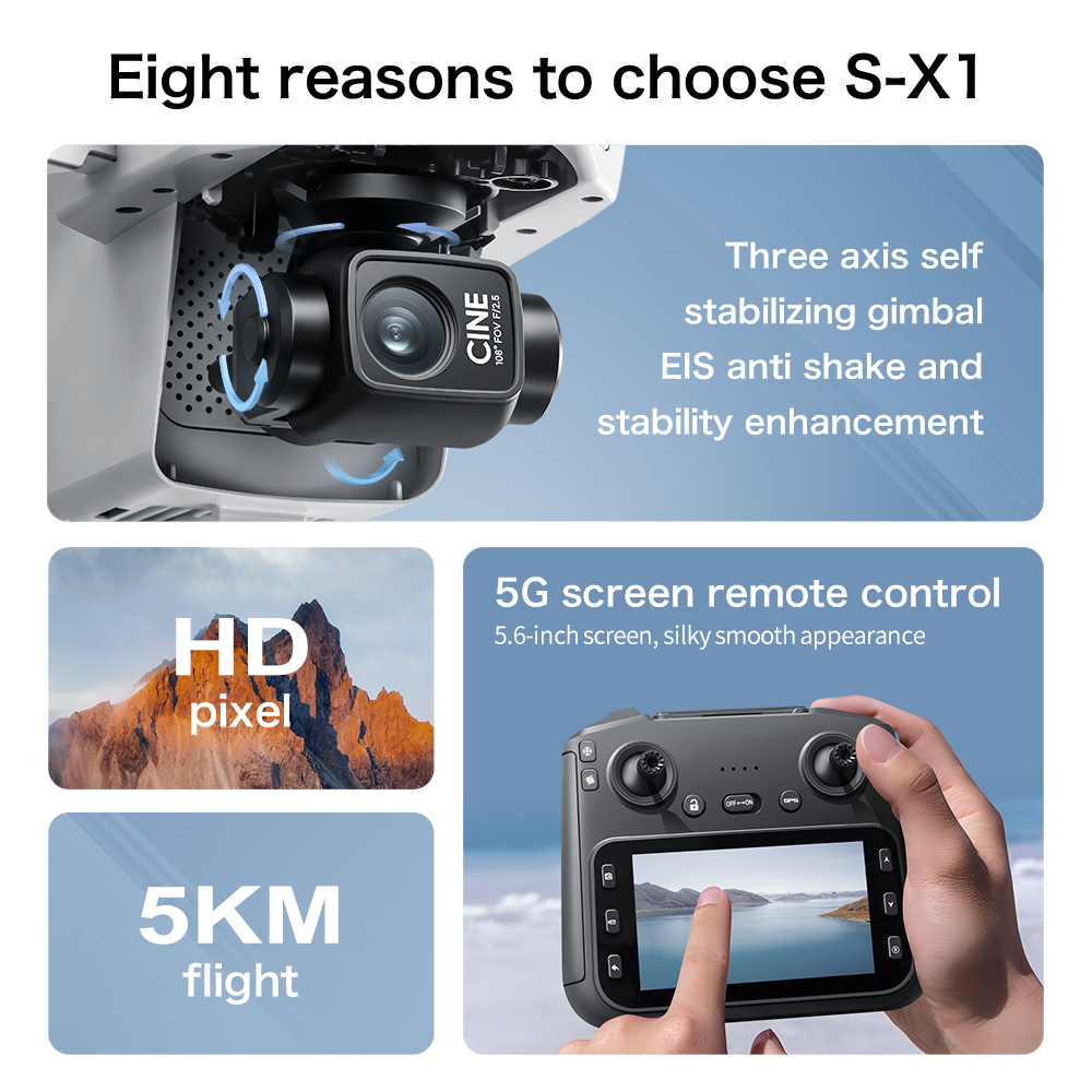 Drone Lenovo S-X1 8K HD Profis - Drone Photogrammetry avaliação e preço