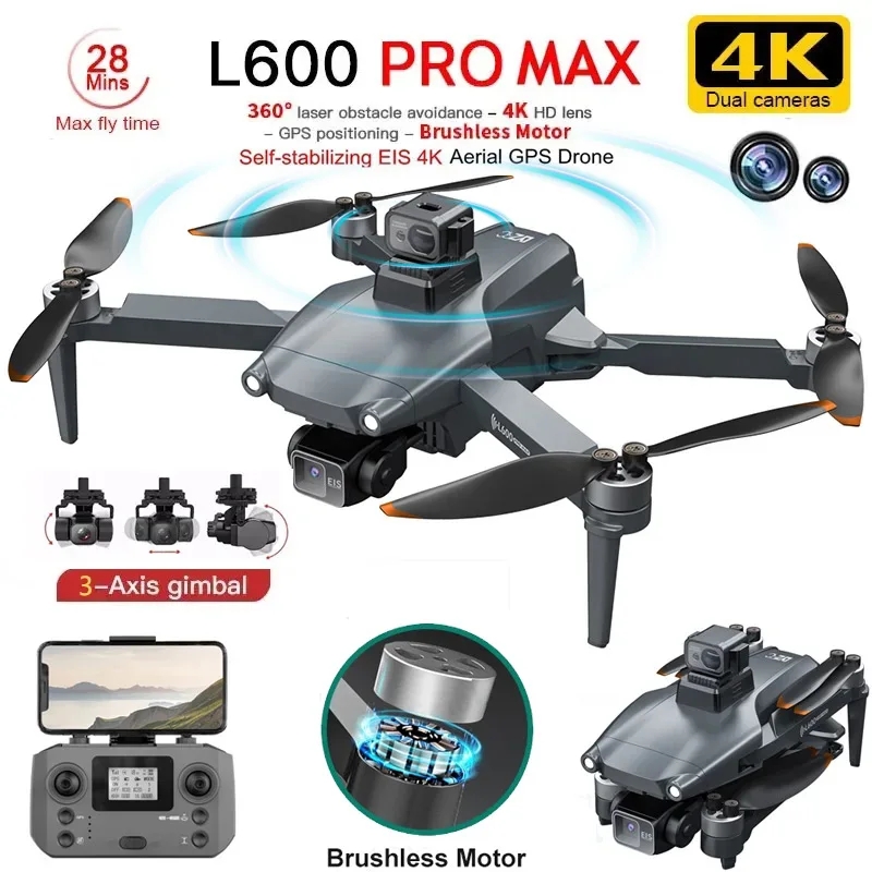 L600 pro max gps drone profiss - Drone Lidar avaliação e preço